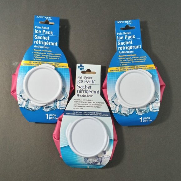 🟤 $ 7.00 PAIN RELIEF ICE PACK REUSABLE WATER/ICE LOT OF 3 - Picture 3 of 4